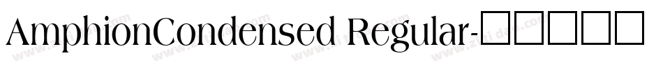 AmphionCondensed Regular字体转换